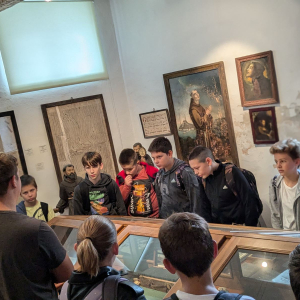 Visit to the library of the monastery of St. Francis